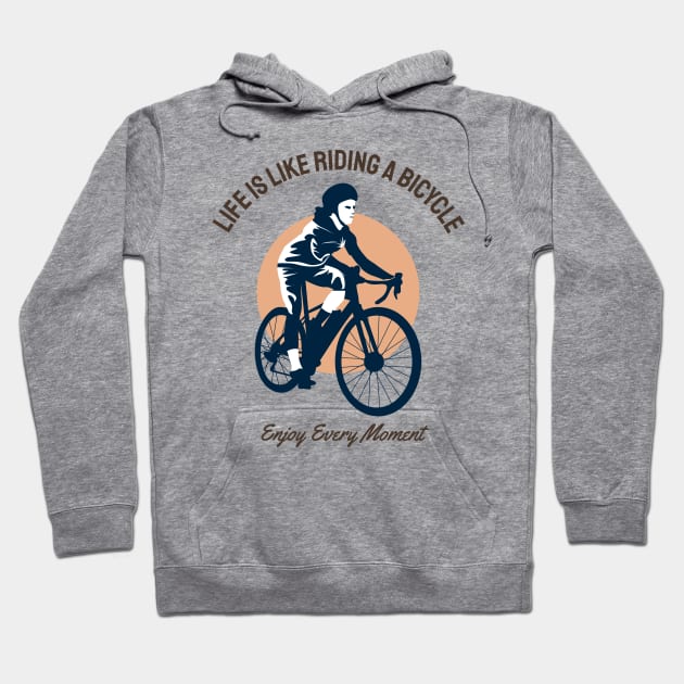 life is like riding a bicycle Hoodie by busines_night